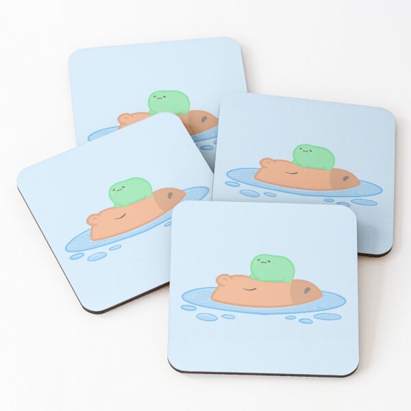 Item preview, Frog on a capybara  designed and sold by IcyBubblegum.