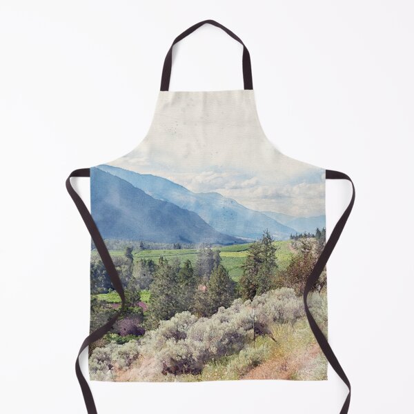 Item preview, Watercolor Similkameen Valley Scenic View in Summer designed and sold by Amy Mitchell.
