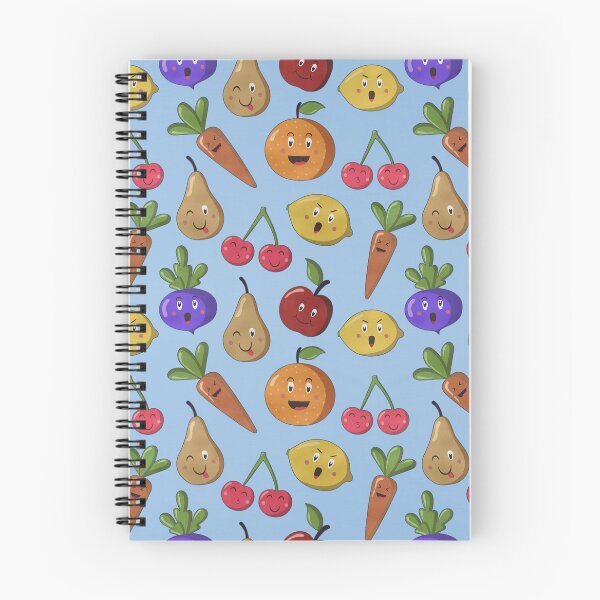 Item preview, Lindas frutas y verduras - fondo azul designed and sold by JadeRyder.
