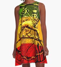 Rasta Lion of Judah A-Line Dress