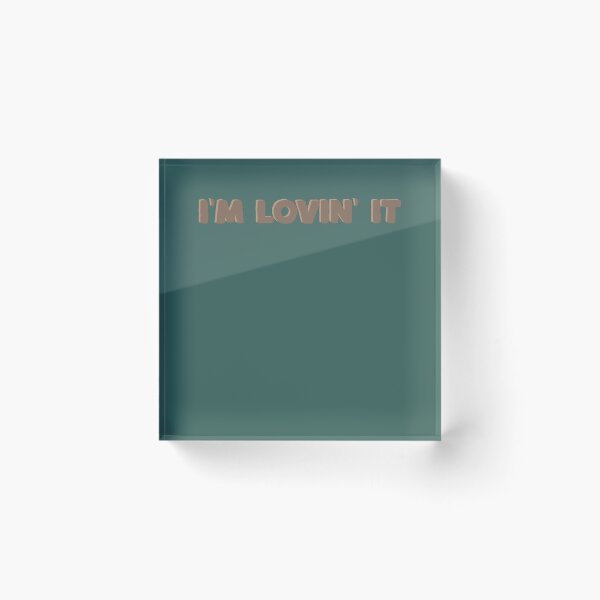 Item preview, im lovin it text quote sticker trendy brown designed and sold by DevinKshlerin.