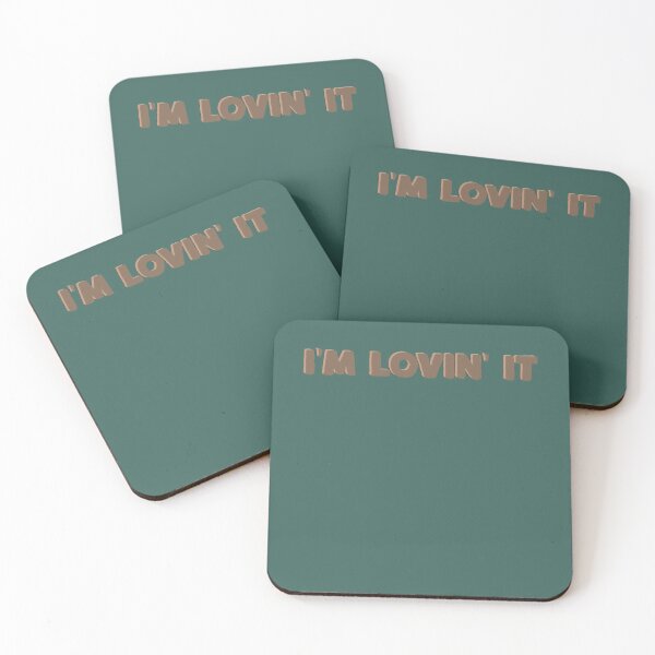 Item preview, im lovin it text quote sticker trendy brown designed and sold by DevinKshlerin.