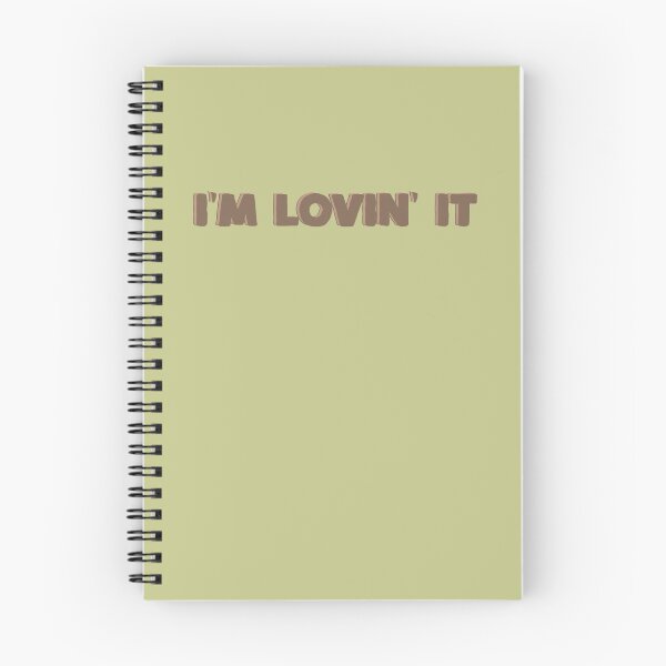 Item preview, im lovin it text quote sticker trendy brown designed and sold by DevinKshlerin.