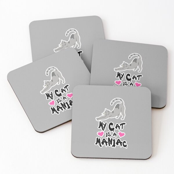 Item preview, My Cat is a Maniac Cat Love designed and sold by PodiShawna.