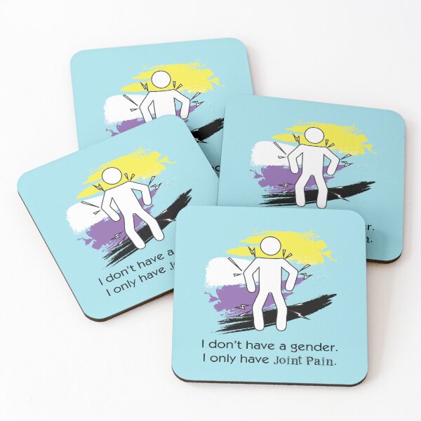 Item preview, No Gender Only Joint Pain - Non-Binary Pride Design designed and sold by PKHalford.