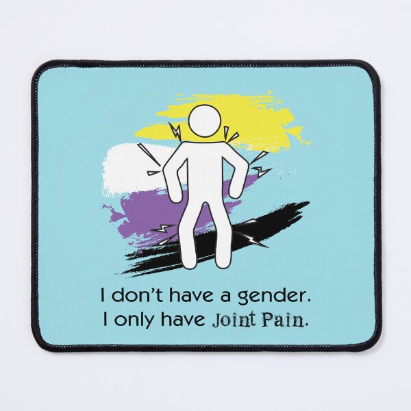 Item preview, No Gender Only Joint Pain - Non-Binary Pride Design designed and sold by PKHalford.