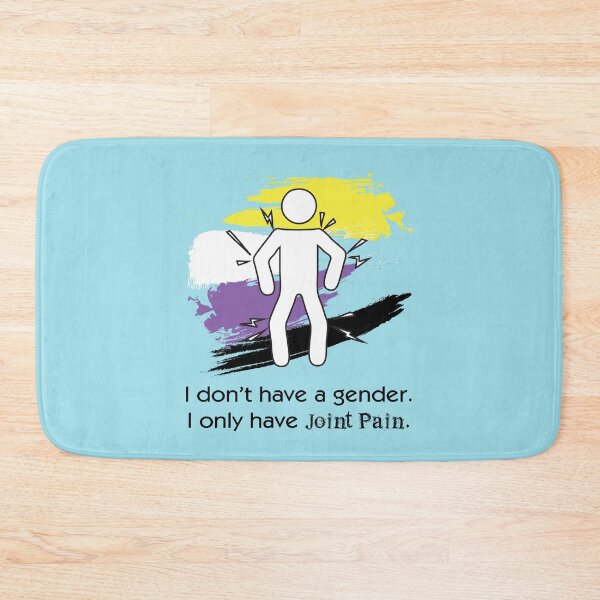 Item preview, No Gender Only Joint Pain - Non-Binary Pride Design designed and sold by PKHalford.