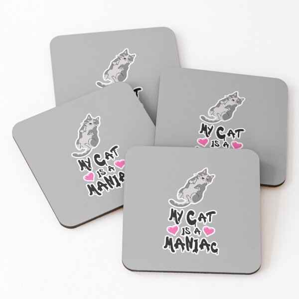 Item preview, My Cat is a Maniac Cats Lover Mania designed and sold by PodiShawna.
