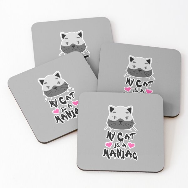 Item preview, My Cat is a Maniac Cats Mania designed and sold by PodiShawna.
