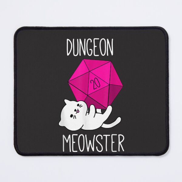 Item preview, Dungeon Meowster Funny Nerdy Cat D20 Dice RPG Gamer designed and sold by DarienGraham.