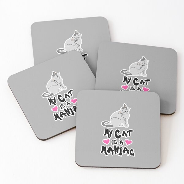 Item preview, My Cat is a Maniac Cats Mania Lover designed and sold by PodiShawna.
