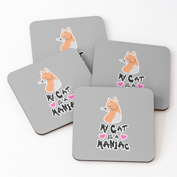 Item preview, My Cat is a Maniac Cat Mania Love designed and sold by PodiShawna.