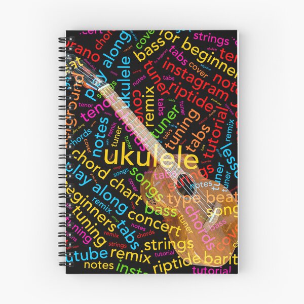 Item preview, Ukulele Word Cloud With Instrument designed and sold by Raven’s Wing Studio.