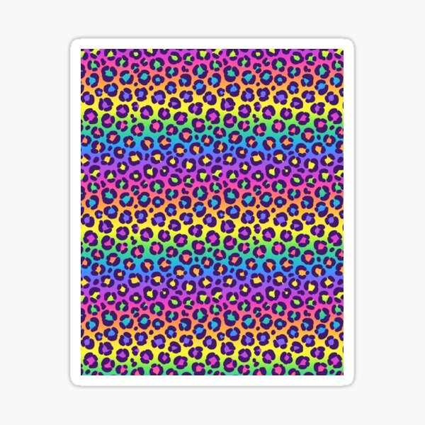 Rainbow Leopard Graphic Sticker