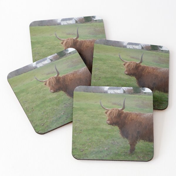 Item preview, A Bull on Scottish Farm - Watercolour Style designed and sold by WWWC2288.