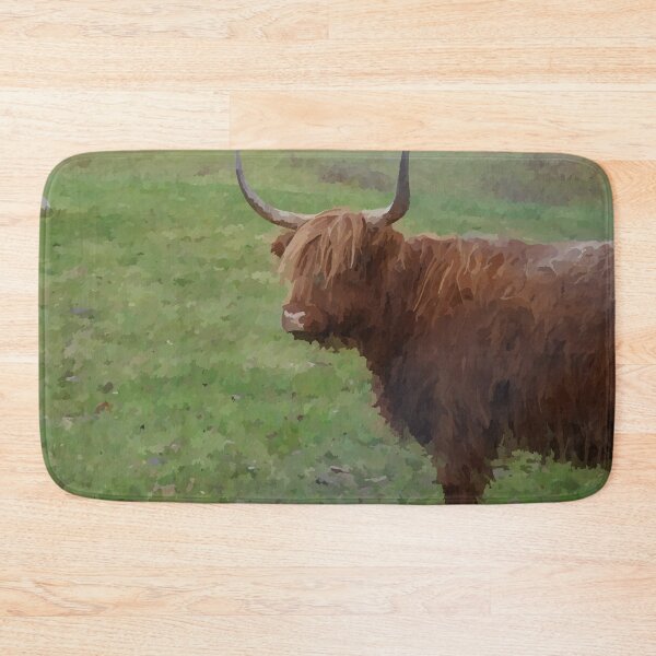 Item preview, A Bull on Scottish Farm - Watercolour Style designed and sold by WWWC2288.