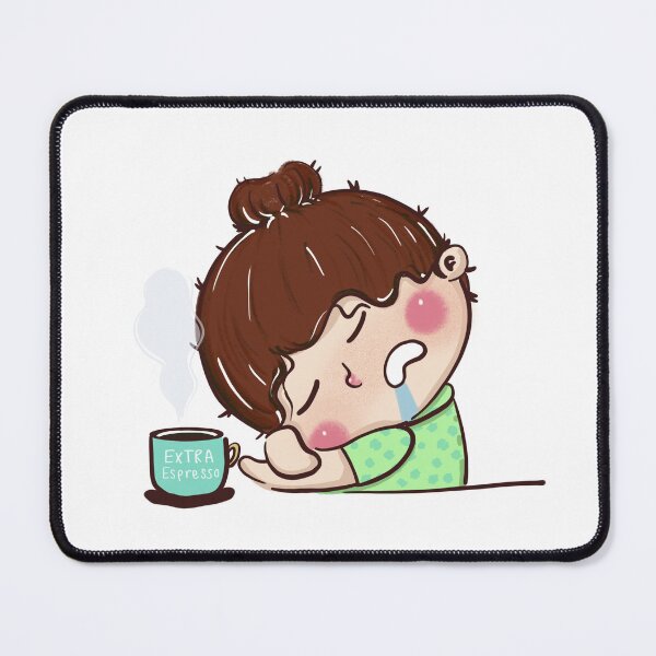 Item preview, A bun hair girl sleeping on the desk designed and sold by Mod-Mtkstudio.