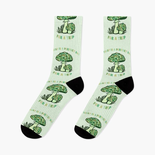 Item preview, Today Is A Perfect Day For A Trip Hippie Psychedelic Psilocybin Mushrooms Green designed and sold by everything4eva.