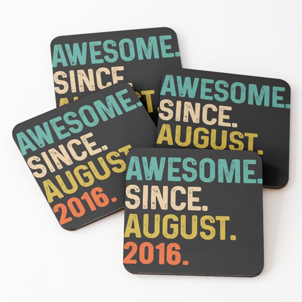 Item preview, 6 Years Old Gifts Awesome Since August 2016 6th Birthday designed and sold by HarveyHF.