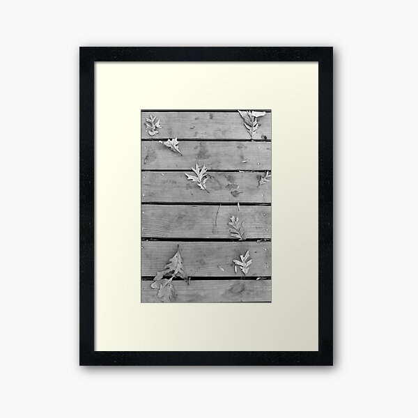 Winter Trail B&W Framed Art Print