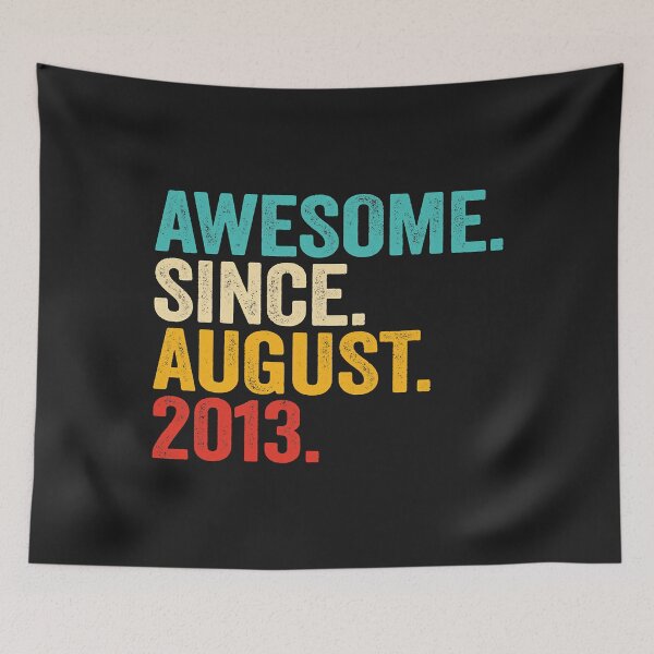 Item preview, 9 Years Old Gifts Awesome Since August 2013 9th Birthday designed and sold by HarveyHF.