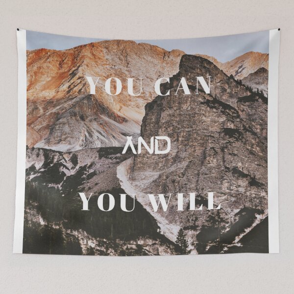 Item preview, YOU CAN and YOU WILL designed and sold by MotivationalHub.
