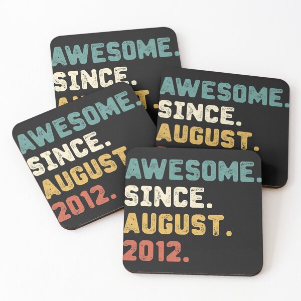 Item preview, 10 Years Old Gifts Awesome Since August 2012 10th Birthday designed and sold by HarveyHF.