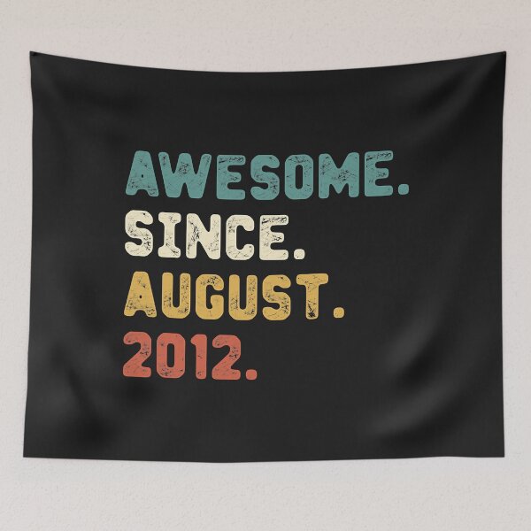 Item preview, 10 Years Old Gifts Awesome Since August 2012 10th Birthday designed and sold by HarveyHF.