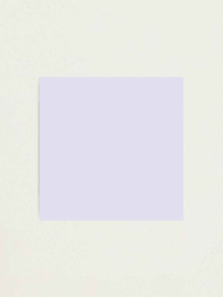 Plain Solid Color Chic Purple Medium Purple Pastel Purple Photographic  Print for Sale by mimihuang creations