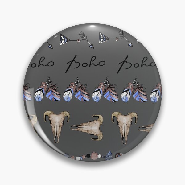 Item preview, Vector pattern boho style. Crystal, feathers, Animal skulls, ornament designed and sold by Anastasiia Yurevych.