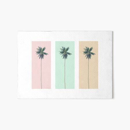 Retro Palms Art Board Print