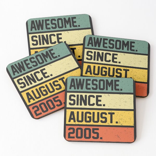 Item preview, 17 Years Old Gifts Awesome Since August 2005 17th Birthday designed and sold by HarveyHF.