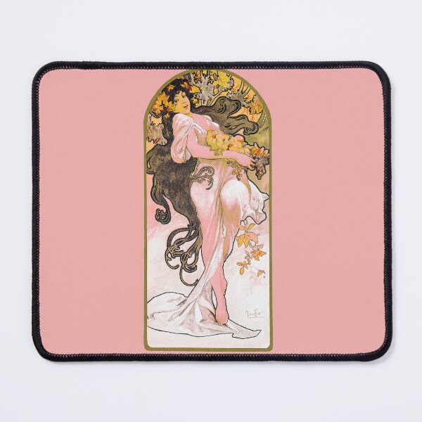 Item preview, Art Nouveau The Seasons Painting  by Alphonse Maria Mucha designed and sold by Tamas Das.