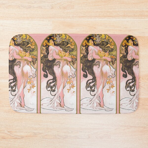 Item preview, Art Nouveau The Seasons Painting  by Alphonse Maria Mucha designed and sold by Tamas Das.