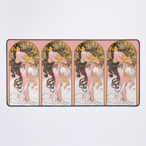 Item preview, Art Nouveau The Seasons Painting by Alphonse Maria Mucha designed and sold by Tamas Das.
