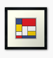 In the Style of Mondrian Framed Print