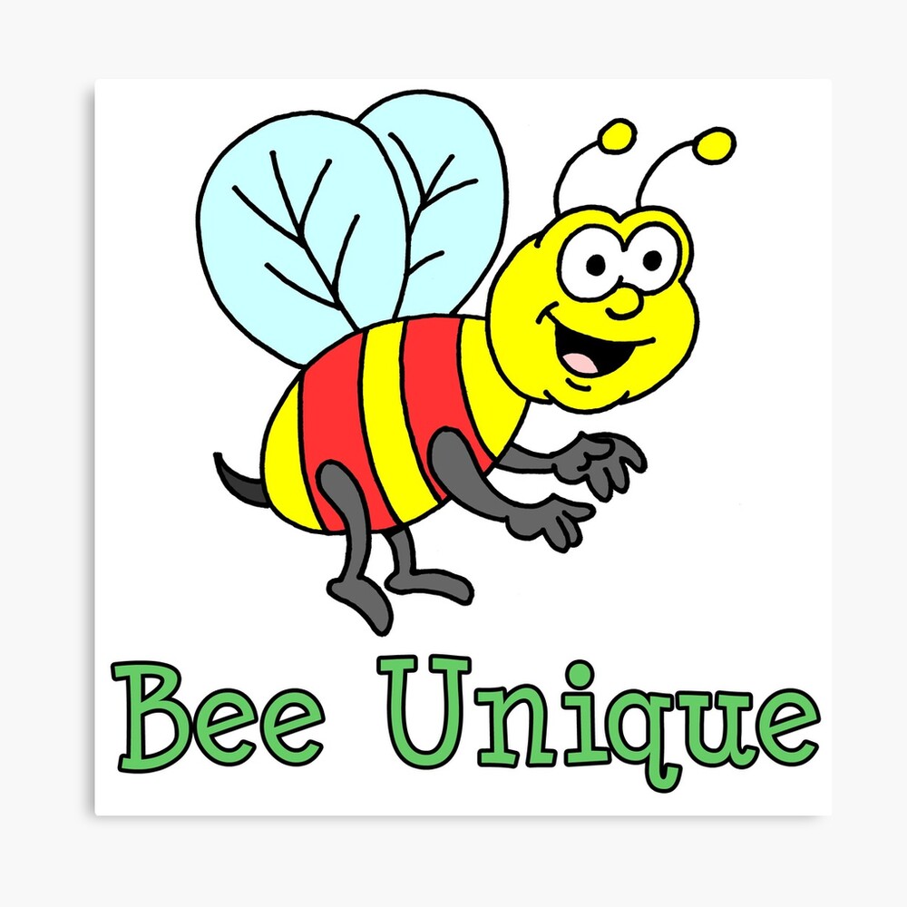 Bienen Einzigartige Karikatur Biene Fotodruck Von Jaycartoonist Redbubble