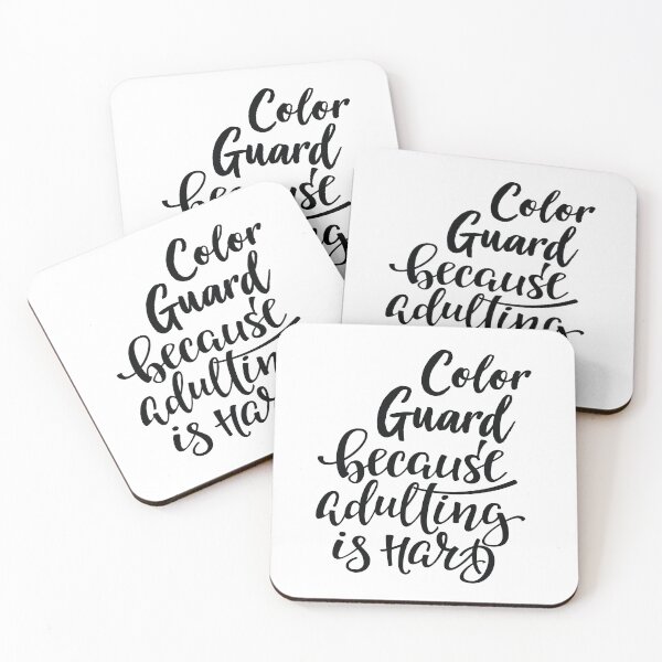 Item preview, Color Guard Because Adulting Is Hard designed and sold by WordsGamersUse.
