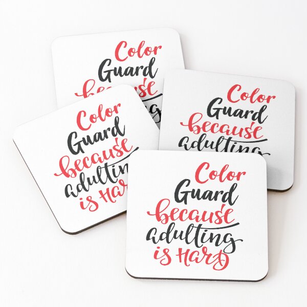 Item preview, Color Guard Because Adulting Is Hard designed and sold by WordsGamersUse.