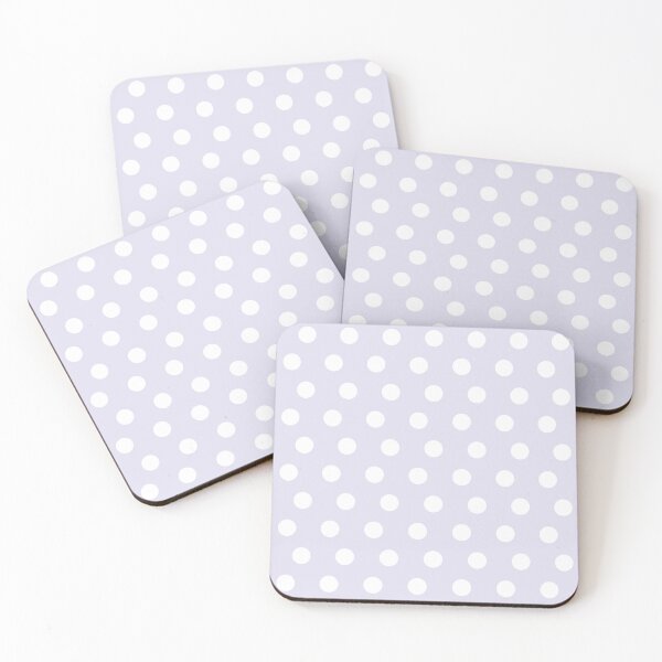 Item preview, Classic Polka Dot Pattern_White Light Purple Pastel Violet Light Lavender designed and sold by mimihuang creations.