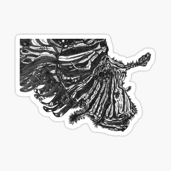Alun the Lion Fish Sticker