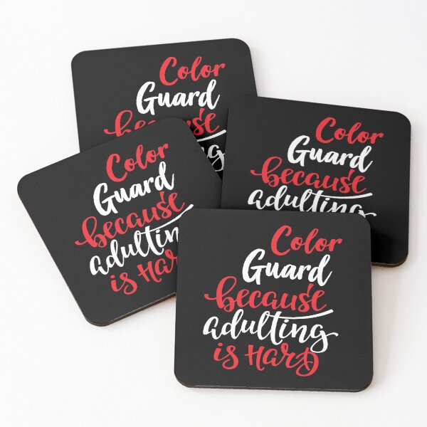 Item preview, Color Guard Because Adulting Is Hard designed and sold by WordsGamersUse.