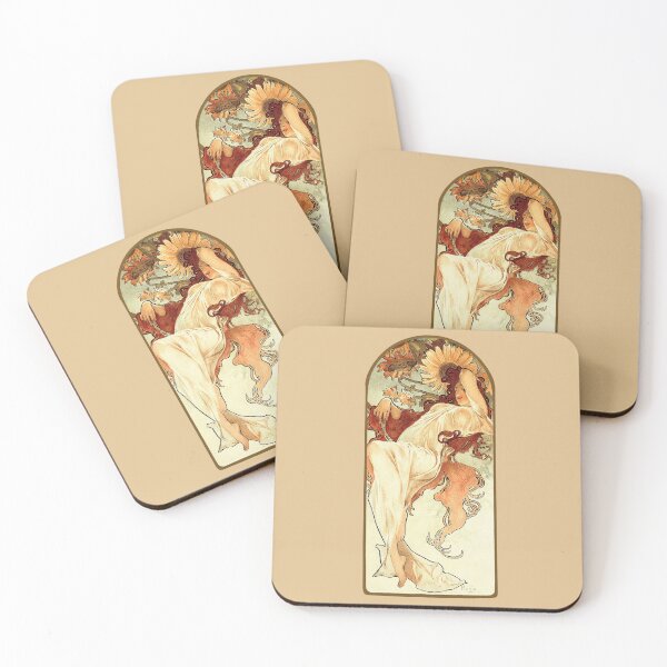 Item preview, Art Nouveau The Seasons Painting  by Alphonse Maria Mucha-Summer  designed and sold by Tamas Das.
