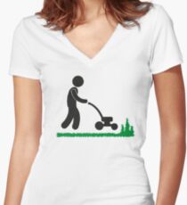 Gardening is fun Women's Fitted V-Neck T-Shirt