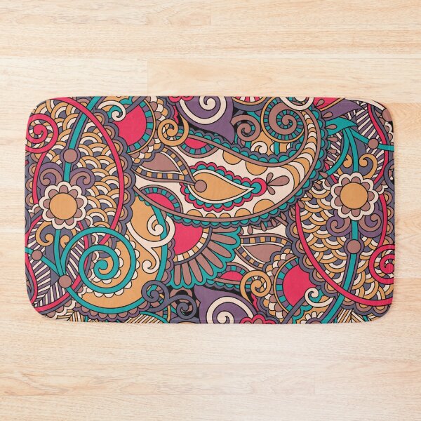 Item preview, Colorful Paisley Floral Ornament  designed and sold by k9printart.