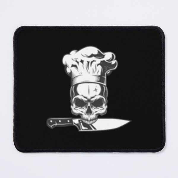 Item preview, Chef skull with knife Anthony Bourdain emblem and moto designed and sold by HSColorpress.