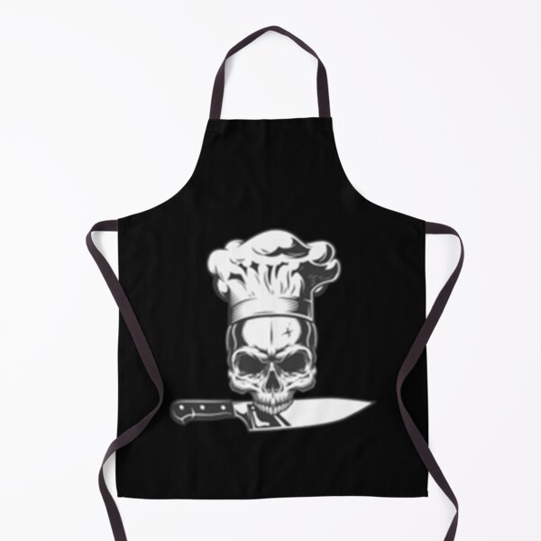 Artikelvorschau, Chef-Totenkopf mit Messer Anthony Bourdain Emblem und Moto entworfen und verkauft von HSColorpress.