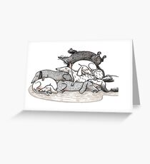 Dackel - Teckel - Dachshund - Sausage Dog Greeting Card