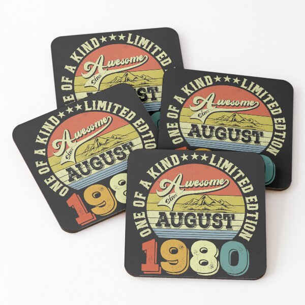 Item preview, One Of A Kind Limited Edition Awesome Since August 1980 42nd Birthday designed and sold by HarveyHF.