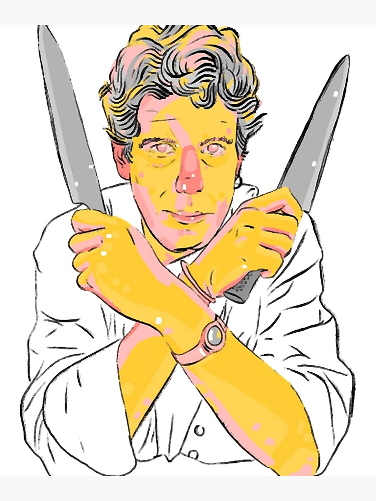 Disover Anthony Bourdain Cooking Premium Matte Vertical Poster